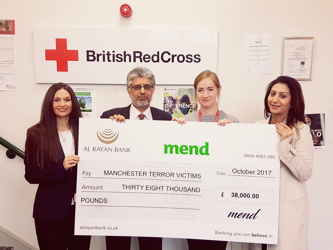 MEND raises £38,000 for the victims of the Manchester Arena terror attack