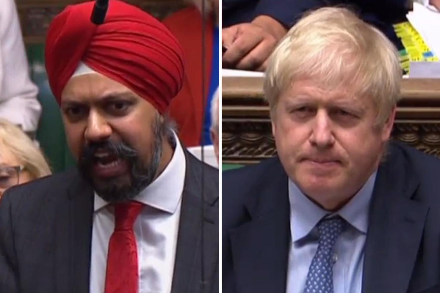 Tanmanjeet Singh Dheshi vs Boris Johnson