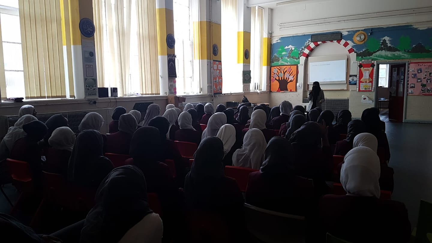 Speaking at the Enrichment Week of Andalusia School, Bristol