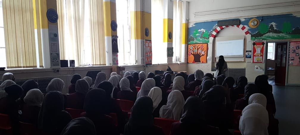 Speaking at the Enrichment Week of Andalusia School, Bristol