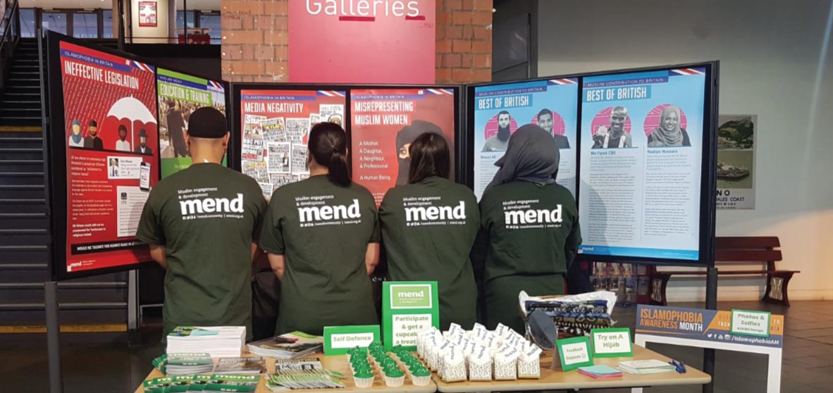 Islamophobia Exhibition and stall at Swansea Waterfront Museum 15th of Oct