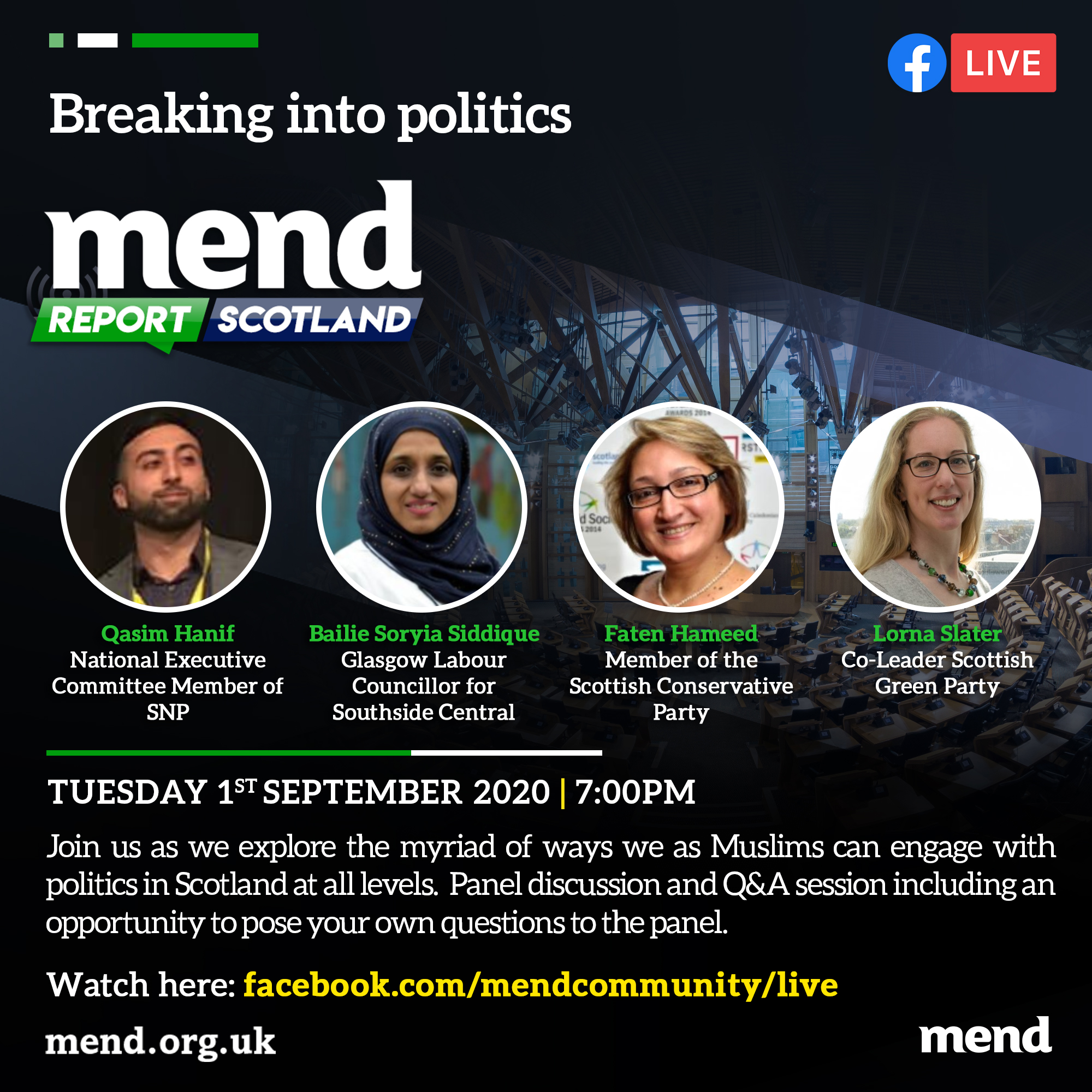 MEND report Scotland: Breaking in to politics
